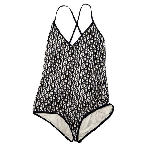 dior swimming costume|dior oblique one piece swimsuit.